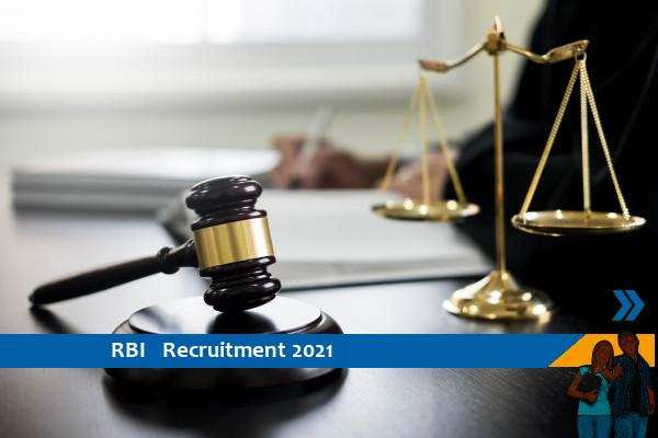 Recruitment to the post of Legal Officer in RBI