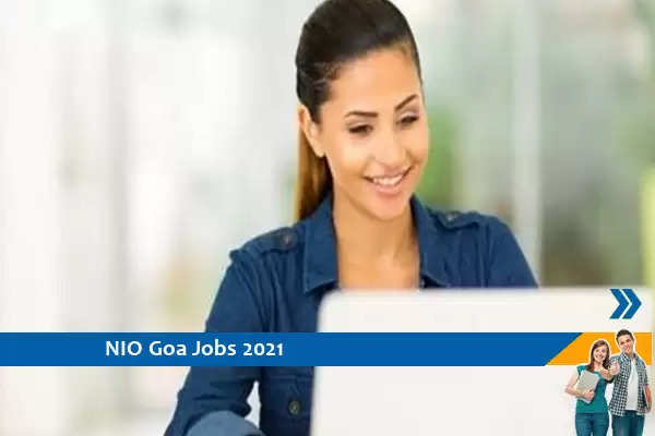 Recruitment for the post of Project Associate in NIO Mumbai