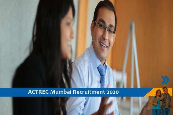 ACTREC Mumbai Recruitment for Analyst