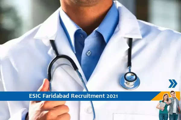 Recruitment to the post of Senior Resident in ESIC Faridabad