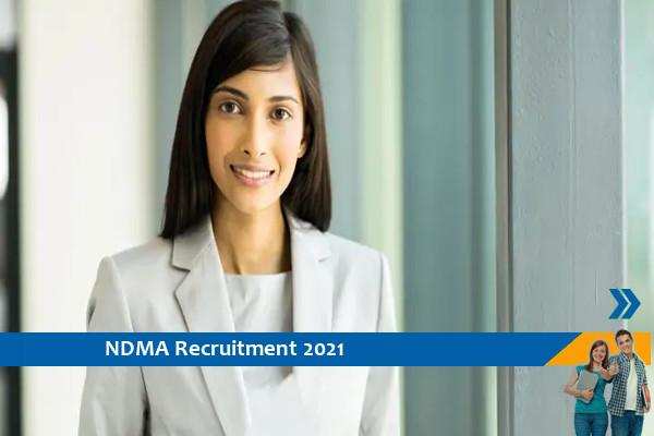 Recruitment of Consultant posts in NDMA Delhi