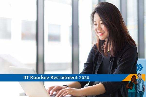 Recruitment for the post of Project Associate, IIT Roorkee