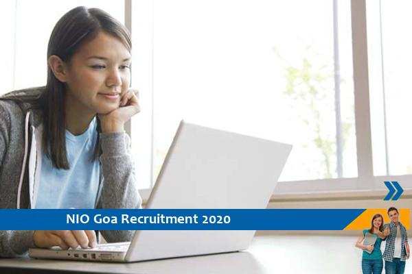 Recruitment for the post of Project Associate in NIO Goa, 25000 /-salary