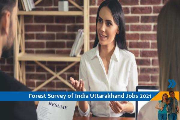 Recruitment for the post of Technical Associate in FSI Uttarakhand