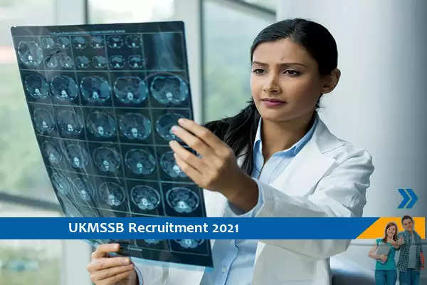UKMSSB Recruitment for the post of X Ray Technician