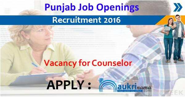 Job Alert- Case Worker/ Counselor Openings 2016 in Punjab