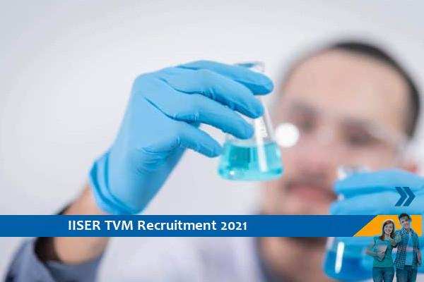 IISER TVM Recruitment for the post of Research Associate