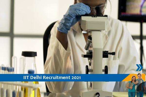 IIT Delhi Recruitment for the post of Senior Project Scientist