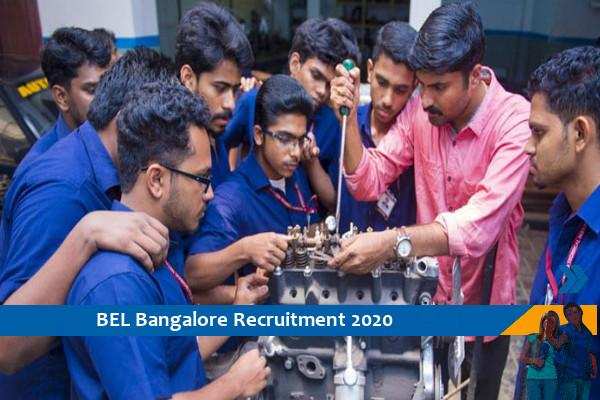 Recruitment for trainee posts in BEL Bangalore