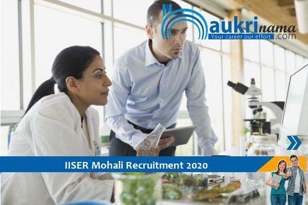 IISER Mohali Recruitment for the post of Project Assistant  , Apply Now