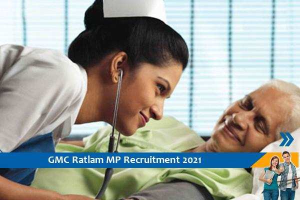 Recruitment for the post of Staff Nurse at GMC Ratlam
