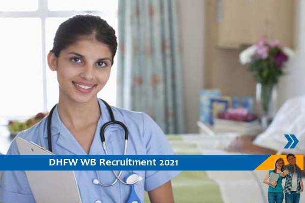 Govt of WB DHFW Recruitment for the post of Staff Nurse