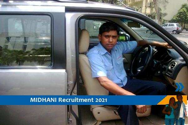 Recruitment for the post of Assistant (Driver) in MIDHANI