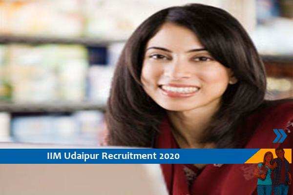 IIM Udaipur Recruitment for the post of Administrative Assistant