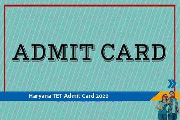 BSE Haryana Admit Card 2020 – Click here for TET Exam 2020 Admit Card