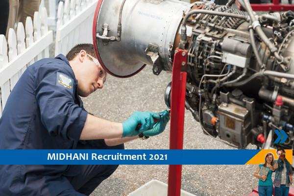 Recruitment for the post of Junior Technician and Operator in MIDHANI