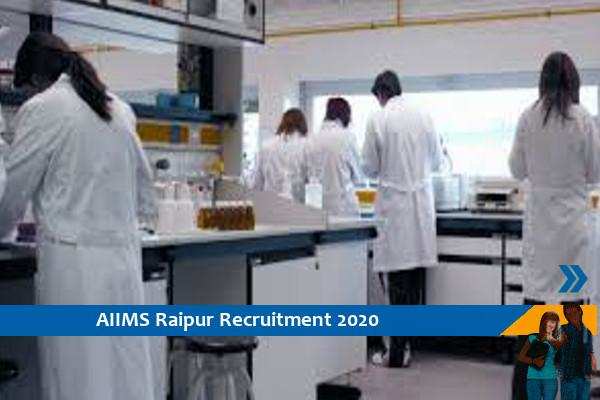 Recruitment to the post of Research Scientist in AIIMS Raipur