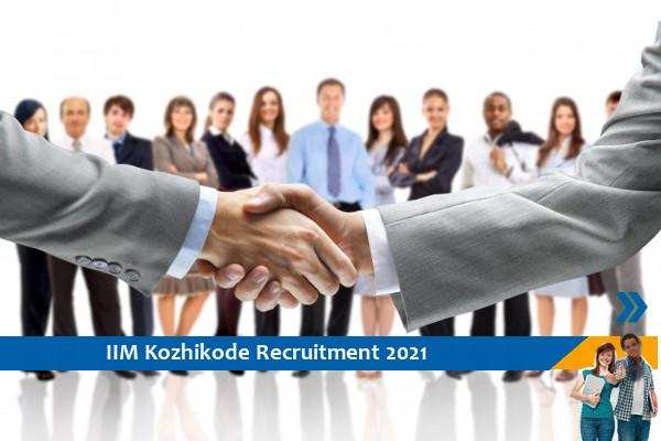 Recruitment to the post of Senior Research Associate at IIM Kozhikode