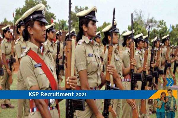 Recruitment to the post of Sub Inspector in KSP