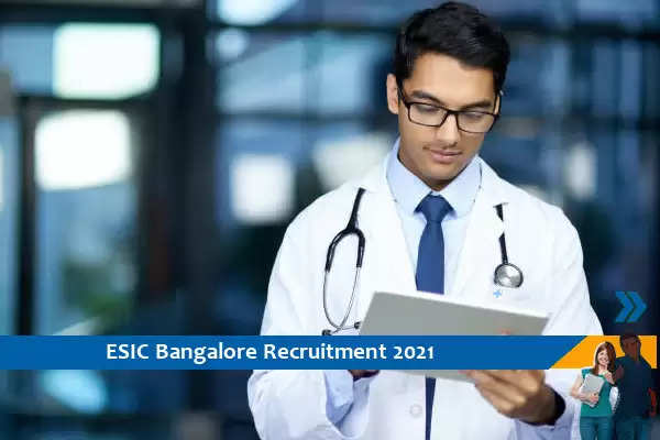 Recruitment to the post of Senior Resident in ESIC Bangalore