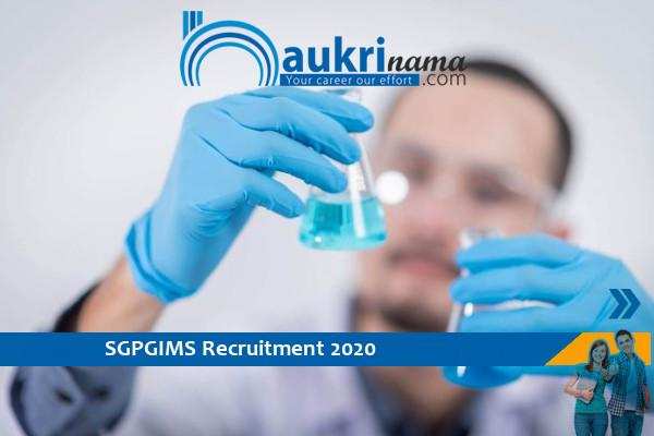 Recruitment to the post of Research Associate in SGPGIMS