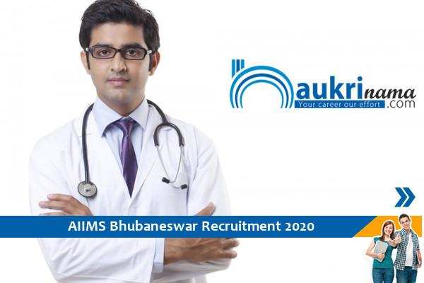 AIIMS Bhubaneswar Recruitment for the post of Junior Resident 2020.