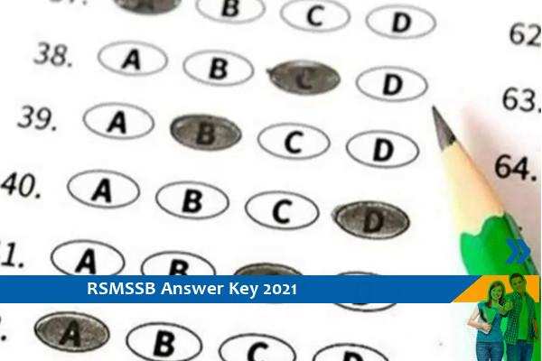 RSMSSB Answer Key 2021- Click here for Junior Engineer Exam 2021 Answer Key