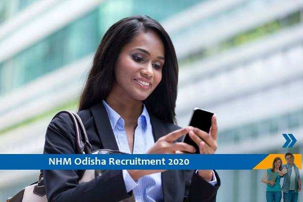 Recruitment to the post of Consultant and Project Manager at NHM Odisha