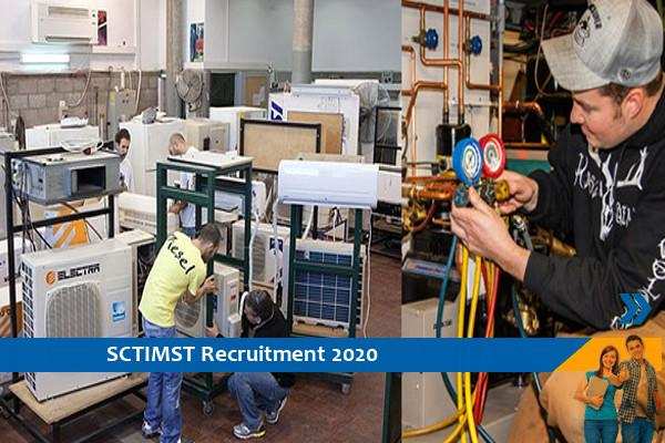 Recruitment to the post of Technician in SCTIMST 2020