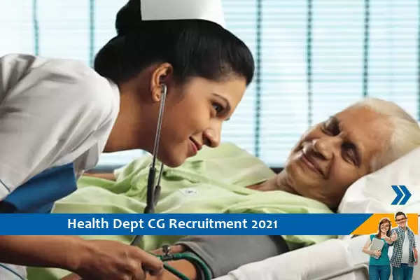 Recruitment for the posts of Staff Nurse in Health Department Chhattisgarh
