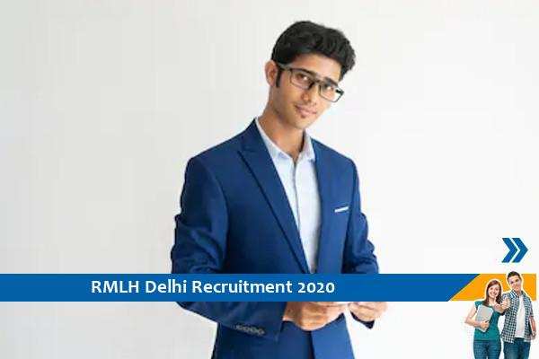 Govt of Delhi RMLH Recruitment for Statistician Vacancies