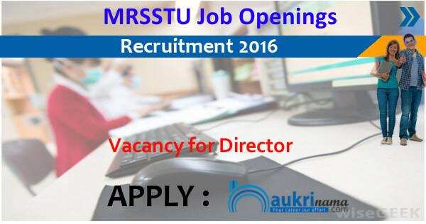 Job Alert- Directors and other Posts Openings 2016 in MRSSTU Bathinda