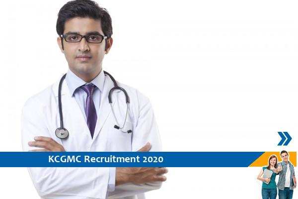 Recruitment to the post of Specialist in KCGMC