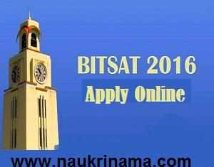 BITSAT Exam 2016 Application Form available, Apply Online
