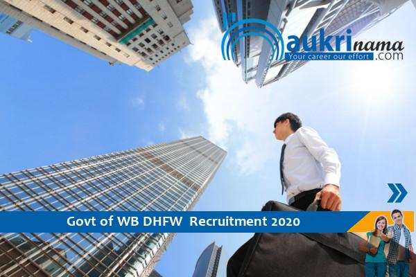 Govt of WB DHFW Recruitment for the post of Manager in      , Apply Now
