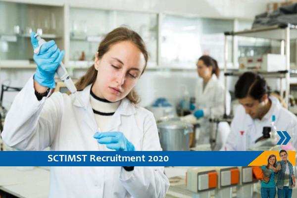 Recruitment to the post of Project Assistant in SCTIMST 2020