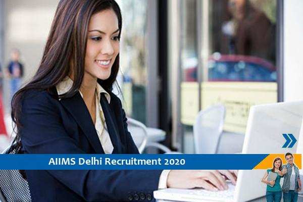 Recruitment of Senior Project Associate at AIIMS Delhi