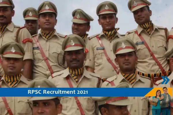 RPSC Recruitment for the post of Sub Inspector