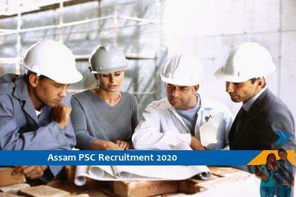 Assam PSC Recruitment for the post of Junior Engineer