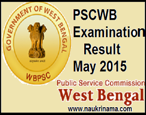 PSCWB Examination Result May 2015, pscwb.org.in