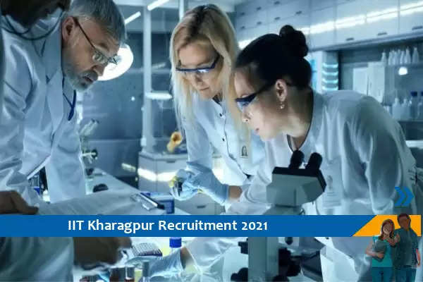 Recruitment for the post of Research Associate in IIT Kharagpur
