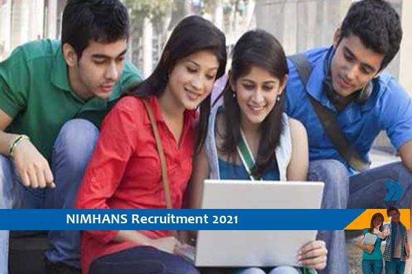 NIMHANS Recruitment to the post of Research Officer
