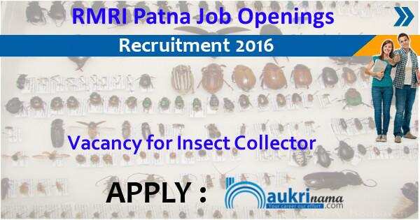 Job Alert- Openings 2016 for Technician and others in RMRI Patna