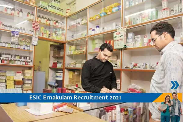 ESIC Ernakulam Recruitment for the post of Ayurvedic Pharmacist