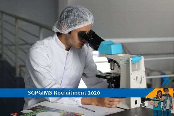 Recruitment to the post of Research Assistant in SGPGIMS
