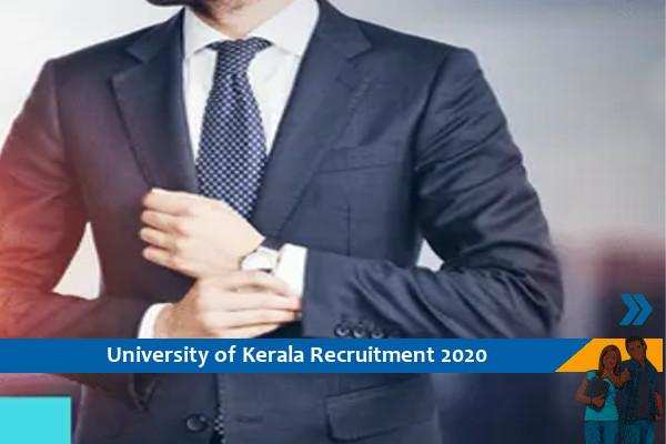 Kerala University recruitment for the post of Director of HON 2020
