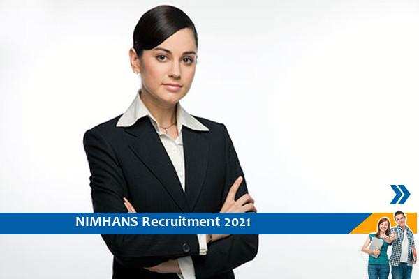 Recruitment to the post of Project Officer in NIMHANS