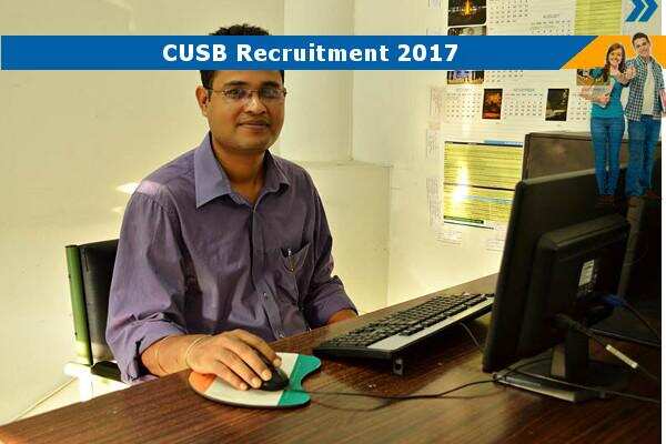 Technical Assistant Recruitment in CUSB