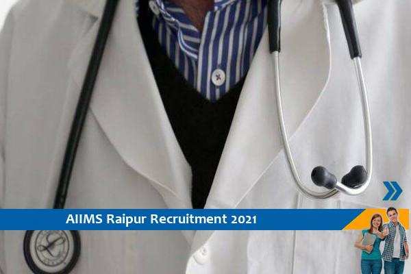 Recruitment to the post of Senior Resident in AIIMS Raipur