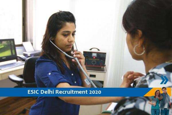 Recruitment of specialist positions in ESIC Delhi